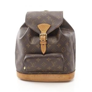 LOUIS VUITTON Brown Monogram Leather Backpack